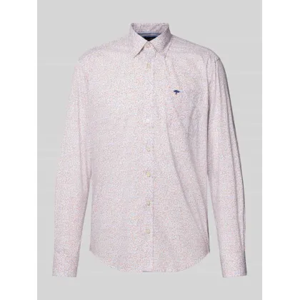 Zdjęcie Koszula casualowa o kroju slim fit we wzory na całej powierzchni
