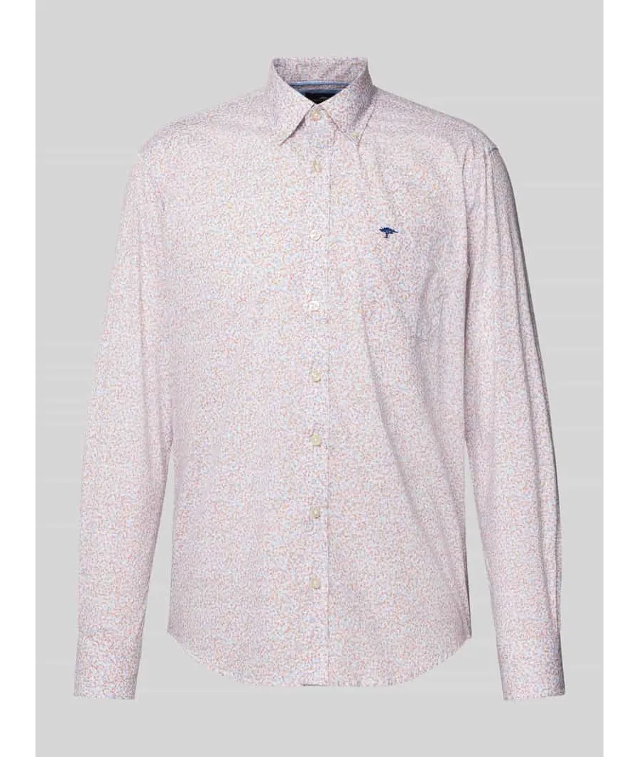 obrazek 1 Koszula casualowa o kroju slim fit we wzory na całej powierzchni