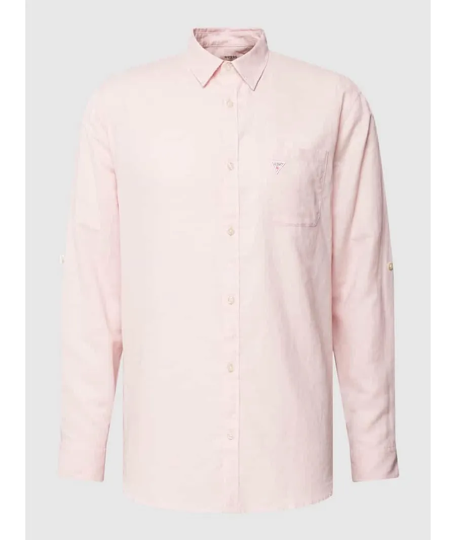 obrazek 1 Koszula casualowa o kroju regular fit z naszywką z logo