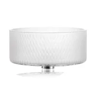 Picture Beautiful hand-cut Italian crystal washbasin with fine matte hexagonal pattern - Il Paralume Marina