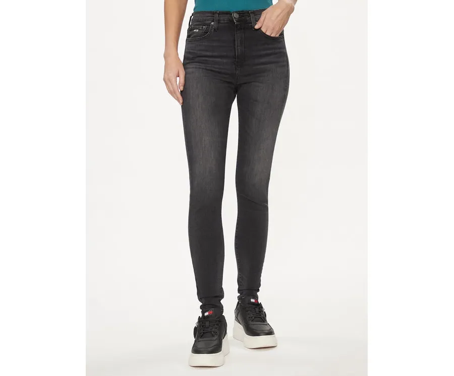 obrazek 1 Tommy Jeans Jeansy Sylvia DW0DW17593 Czarny Skinny Fit
