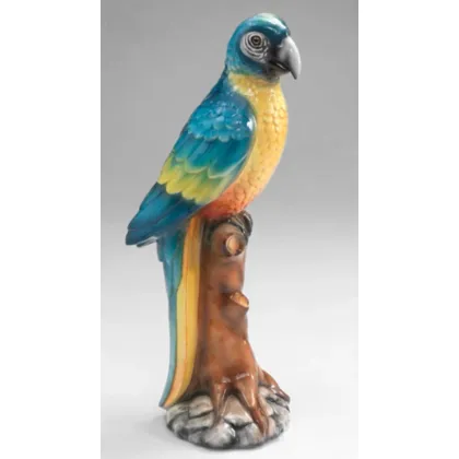 Picture A unique ceramic figurine of a parrot - Il Gattopardo