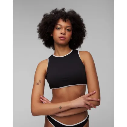 Zdjęcie Czarna Góra Od Stroju Kąpielowego Damska Seafolly Cropped Tank Top