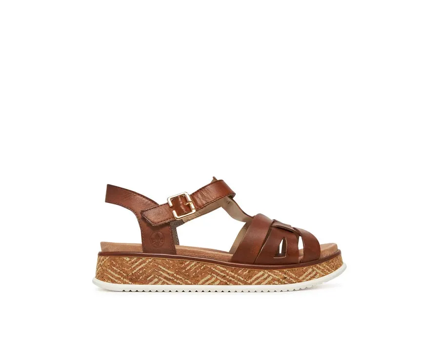 obrazek 1 Rieker Sandały W0853-24 Brązowy