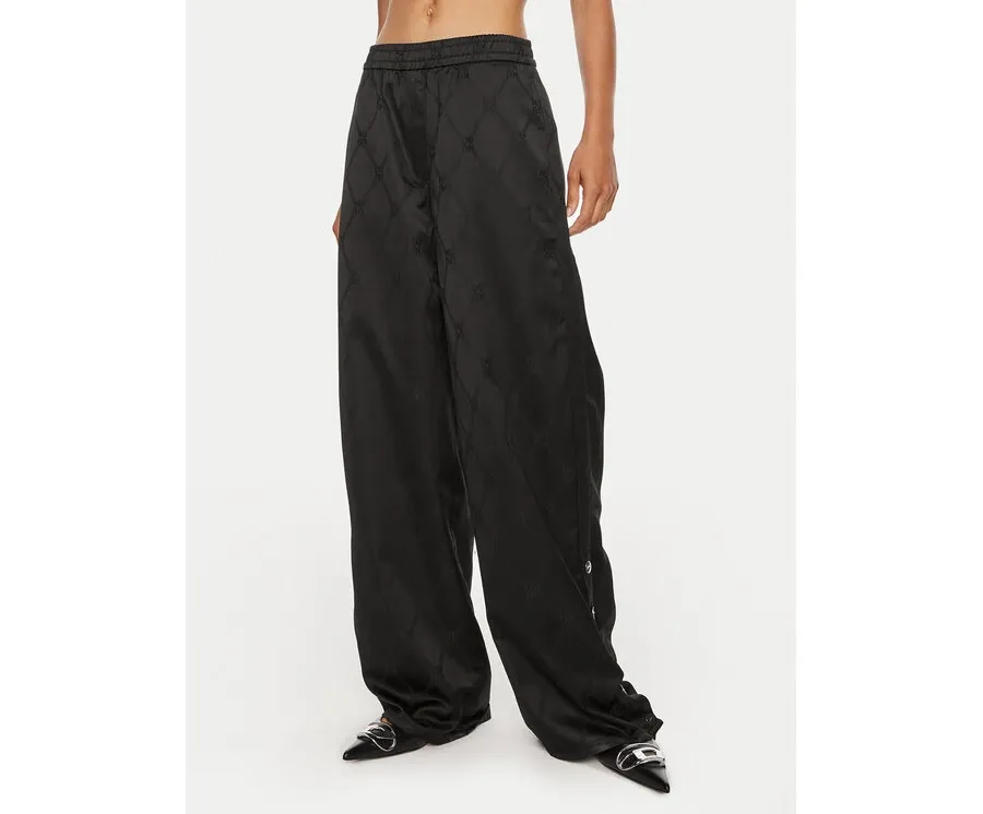 obrazek 1 Hugo Spodnie materiałowe Hacelia-1 50518017 Czarny Relaxed Fit HUGO