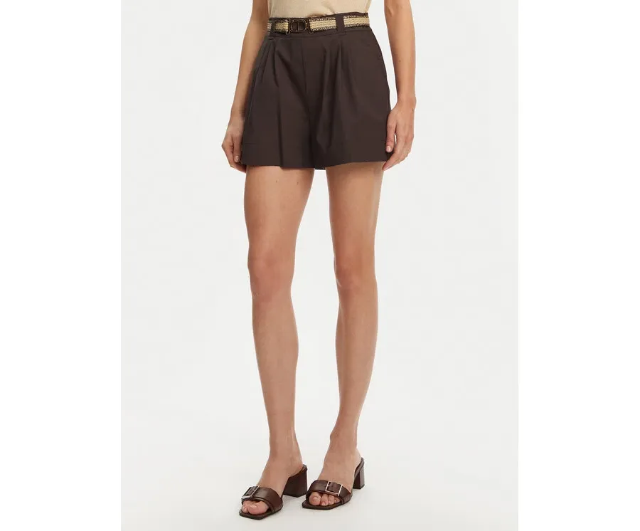obrazek 1 TWINSET Szorty materiałowe 251TT2106 Brązowy Loose Fit