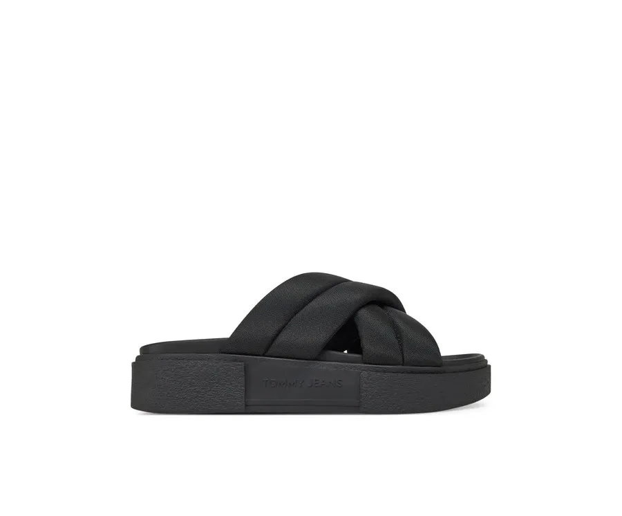 obrazek 1 Tommy Jeans Klapki Tjw Flatform Sandal EN0EN02775 Czarny