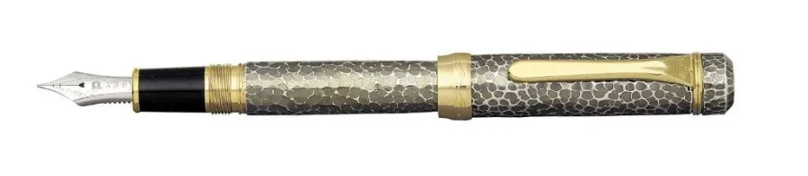 obrazek 1 Niezwykłe Srebrne Pióro Wieczne Hammered Antique Sterling Silver