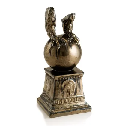 Picture Ceramic base with claws in oxidized bronze - Ahura