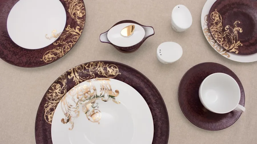 obrazek 2 Prestiżowa zastawa stołowa z wysokiej jakości portugalskiej porcelany - Porcel