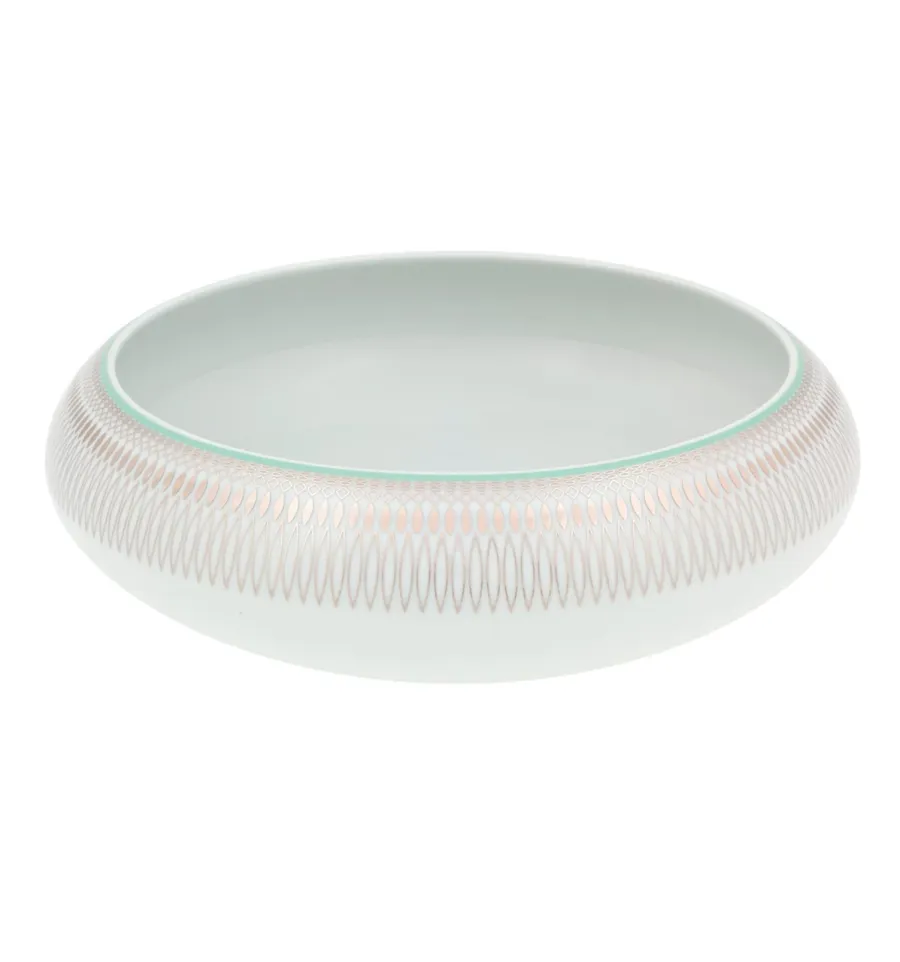 obrazek 1 Porcelanowa duża miska na sałatki z kolekcji Venezia z platynowym wykończeniem - Vista Alegre