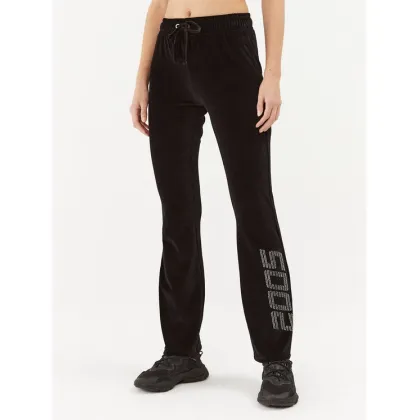 Zdjęcie 2005 Spodnie dresowe Velour Czarny Straight Fit