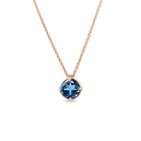 Zdjęcie Naszyjnik wykonany z różowego złota z topazem KLENOTA