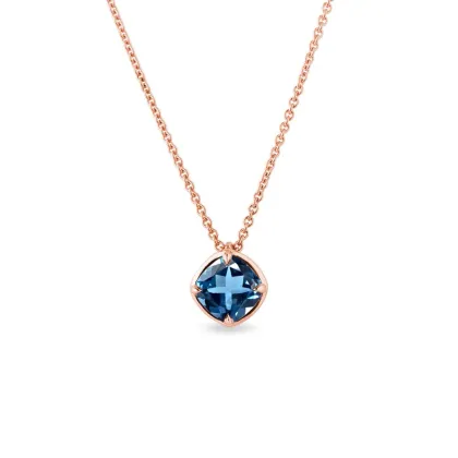 Zdjęcie Naszyjnik wykonany z różowego złota z topazem KLENOTA