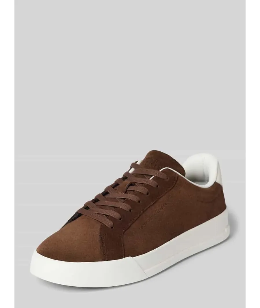 obrazek 1 Sneakersy ze skóry z detalami z logo model ‘COURT BETTER’