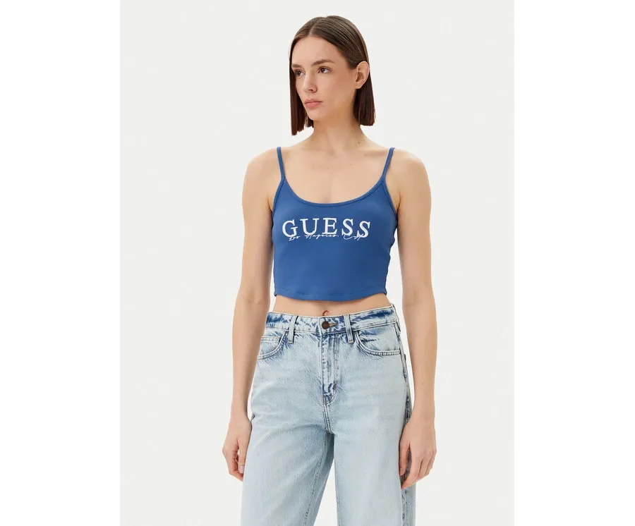 obrazek 1 Guess Top V5GP16 K8RT2 Niebieski Regular Fit