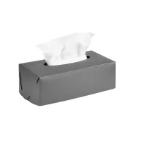 Zdjęcie Prostokątne szare pudełko na chusteczki 23x12xH7,5 cm