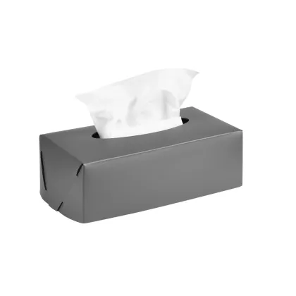 Zdjęcie Prostokątne szare pudełko na chusteczki 23x12xH7,5 cm