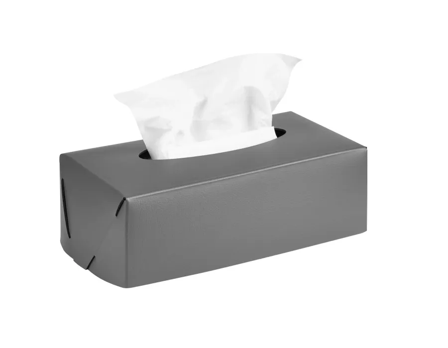 obrazek 1 Prostokątne szare pudełko na chusteczki 23x12xH7,5 cm