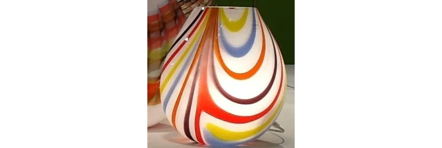 obrazek 3 Wielokolorowa lampa Canne ze szkła z Murano