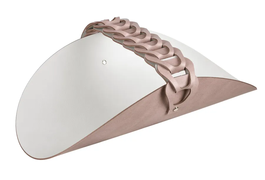 obrazek 1 Prestiżowy skórzany organizer na ręczniki 28x48 cm w kolorze pudrowego różu