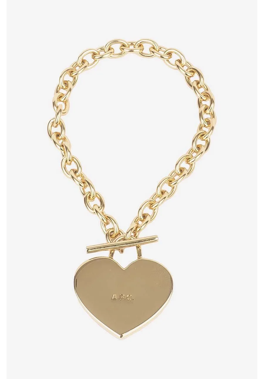 obrazek 1 A.P.C. bransoletka Bracelet Logo Coeur męska MEACC.M70725-GOLD