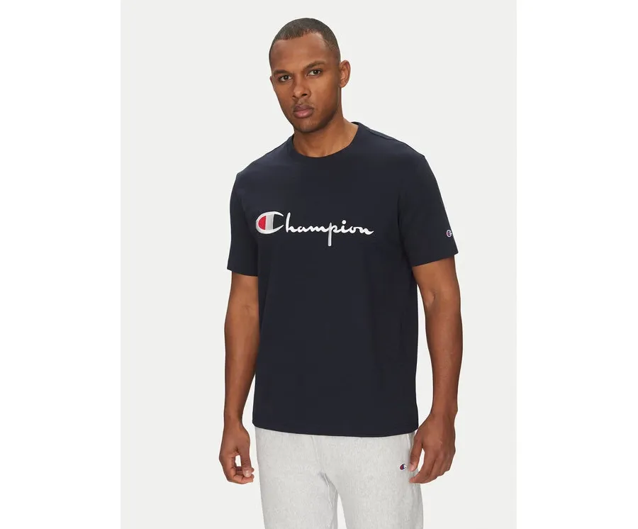 obrazek 1 Champion T-Shirt 221621 Granatowy Standard Fit