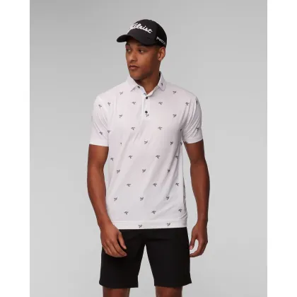 Zdjęcie Białe Polo Męskie Footjoy Eu Thistle Prt Lisle FootJoy
