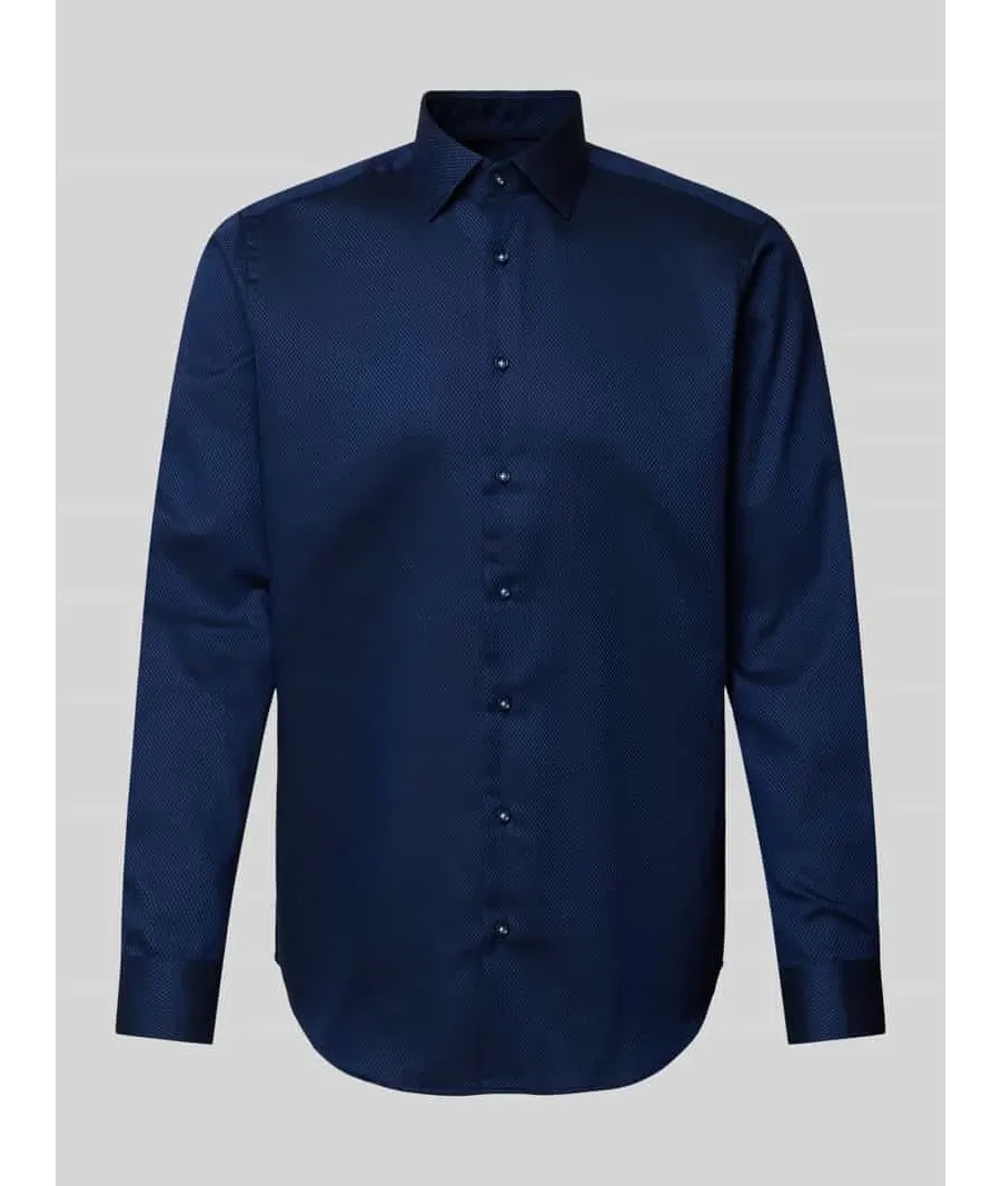 obrazek 1 Koszula biznesowa o kroju regular fit z kołnierzykiem typu kent