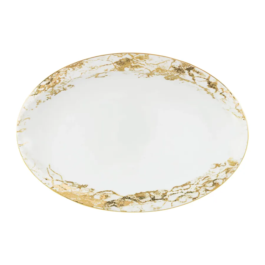 obrazek 1 Owalny półmisek 35 cm z porcelany z kolekcji Belle Epoque - Porcel