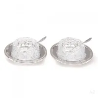Picture Silver plate for a round salt shaker - Zaramella Argenti