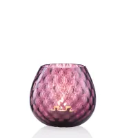 Zdjęcie Designerski świecznik z włoskiego szkła Murano