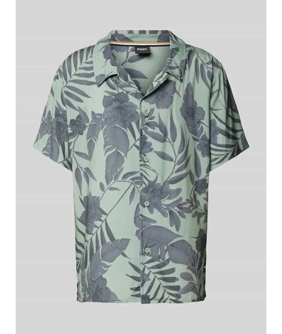 obrazek 1 Koszula casualowa o kroju relaxed fit z wiskozy z kołnierzykiem typu resort