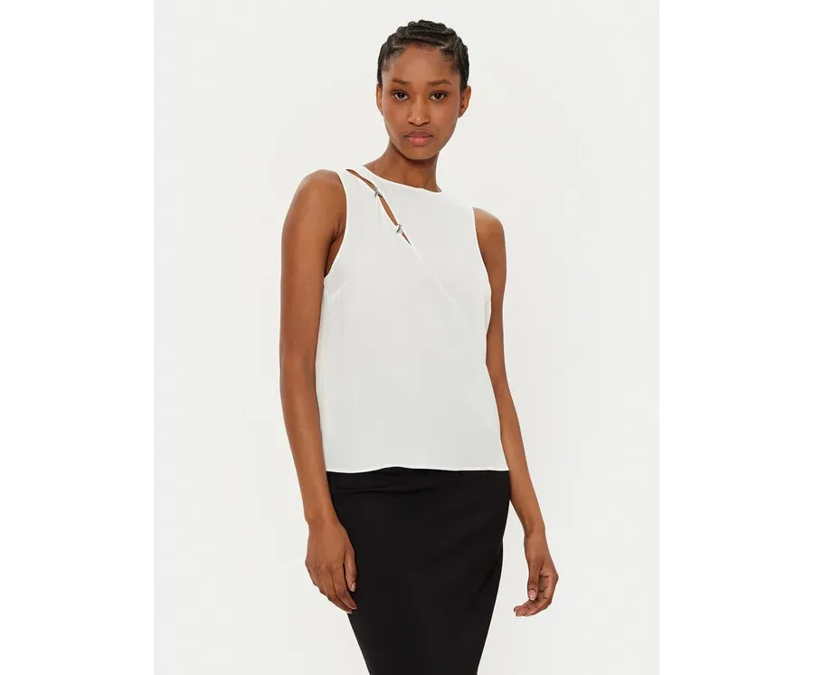 obrazek 1 Patrizia Pepe Bluzka 8C0760/A8I1-W146 Biały Regular Fit