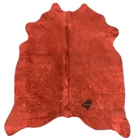 Picture Beautiful colored cowhide rug - 155x140 cm