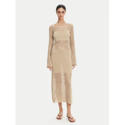 Zdjęcie Fracomina Sukienka dzianinowa FS25SD5004K514O7 Beżowy Slim Fit