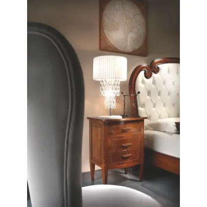 Picture Original, luxurious Italian chest of drawers made of walnut wood for the bedroom