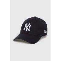 Zdjęcie New Era czapka z daszkiem bawełniana kolor granatowy z aplikacją NEW YORK YANKEES