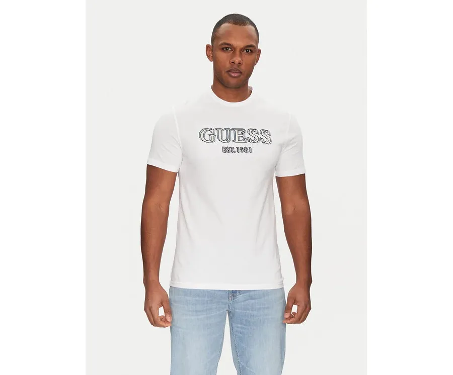 obrazek 1 Guess T-Shirt M5GI07 I3Z14 Biały Slim Fit