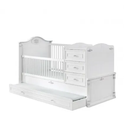 Zdjęcie Praktyczne łóżeczko niemowlęce z możliwością przebudowy na tapczan - Cilek