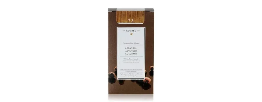 obrazek 1 KORRES Argain Oil Advanced Hair Colour Golden / Honey Blonde / Honey Blonde Gold 7.3 Farba do włosów 1 szt.