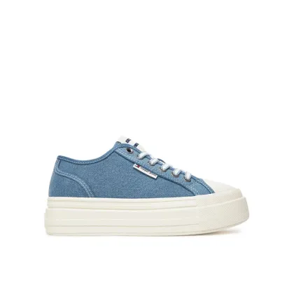 Zdjęcie Tommy Jeans Sneakersy Tjw Foxing Flatform Lc EN0EN02736 Niebieski
