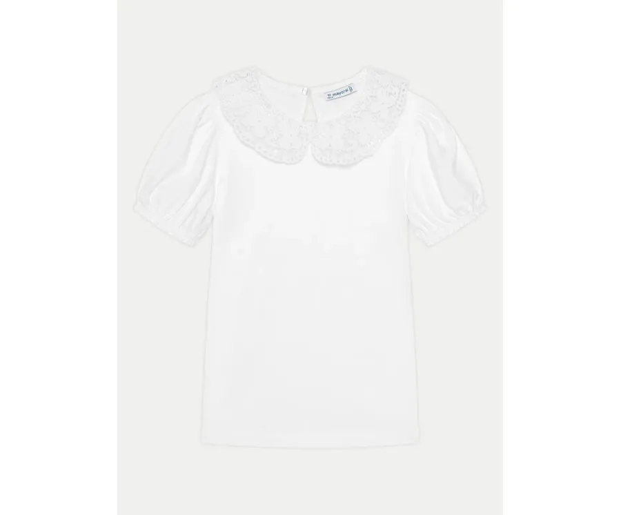 obrazek 1 Mayoral Bluzka 3055 Biały Regular Fit