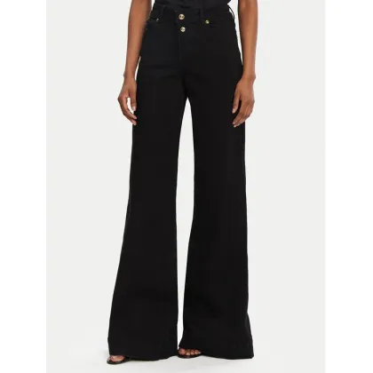Zdjęcie Versace Jeans Couture Jeansy 78HAB561 Czarny Wide Leg
