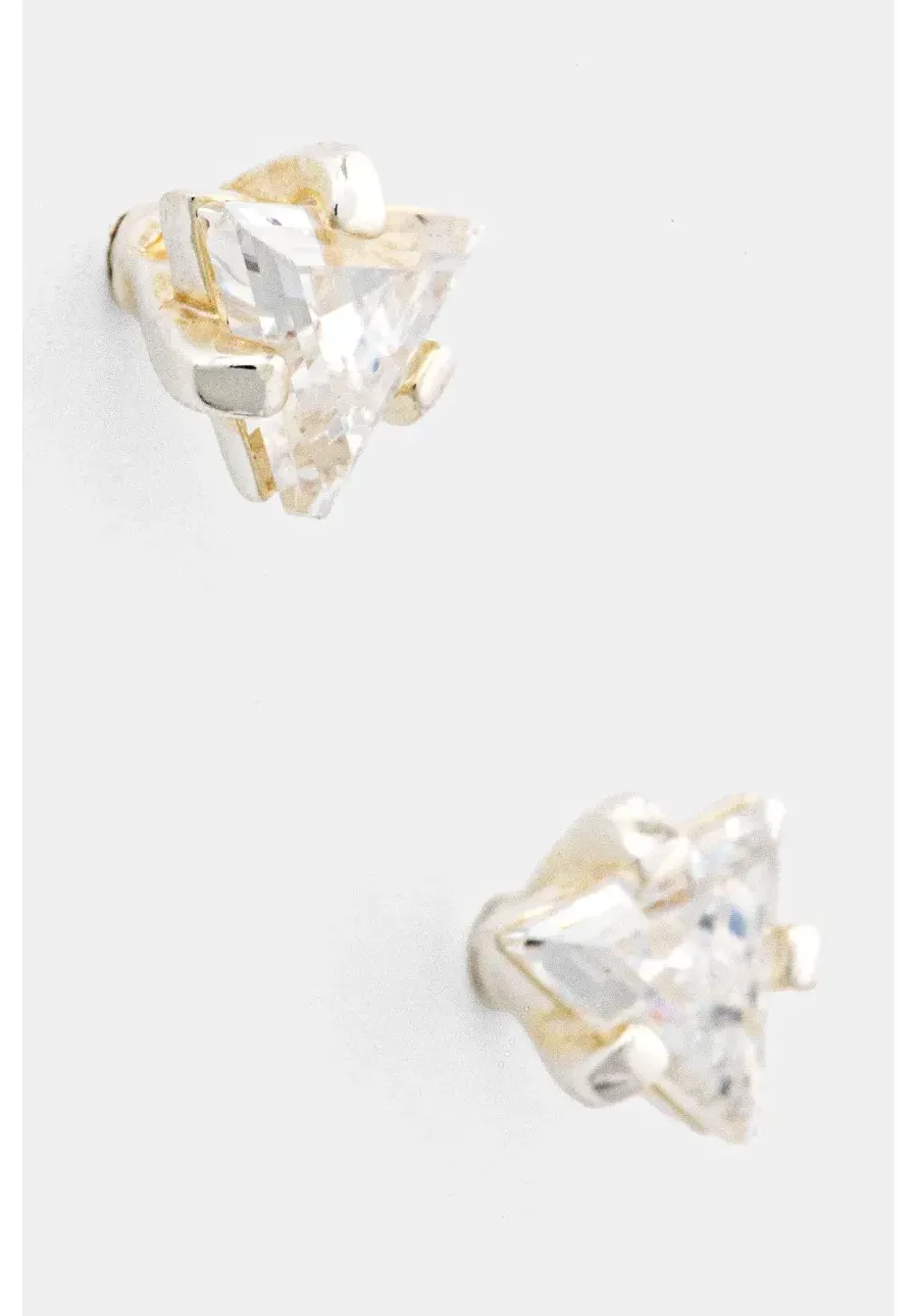 obrazek 1 HATTON LABS kolczyki srebrne Triangle Earrings HL-S5-653-01