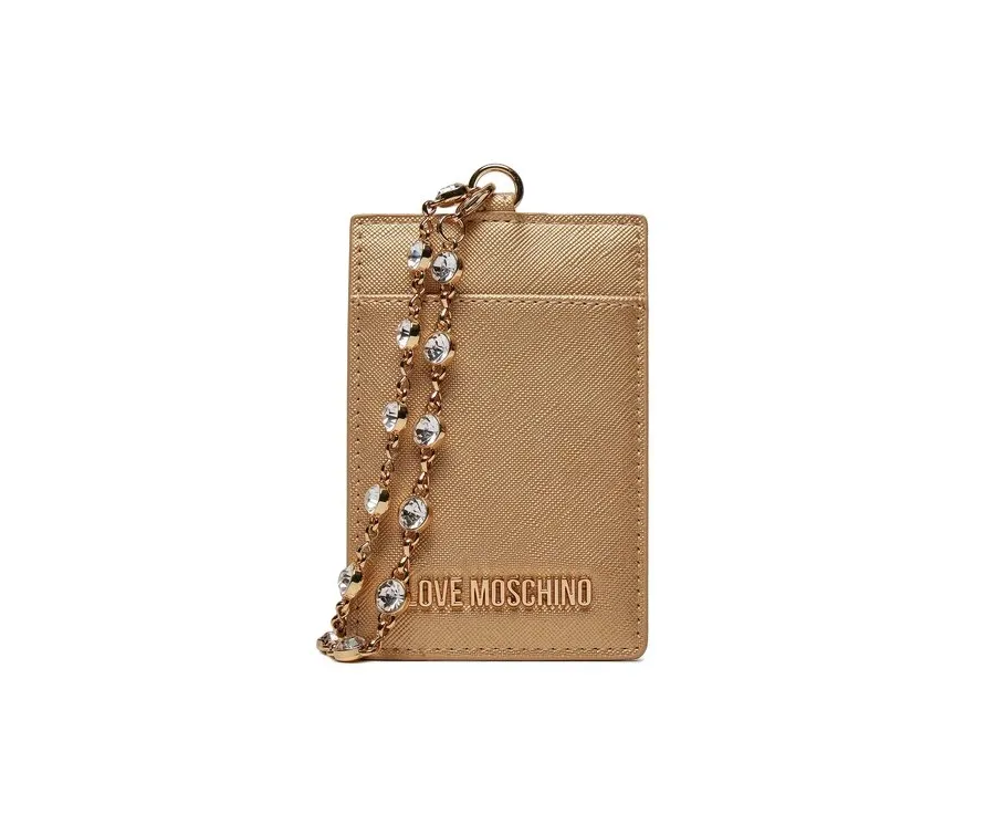 obrazek 1 LOVE MOSCHINO Etui na karty kredytowe JC5853PP4IK2390A Złoty