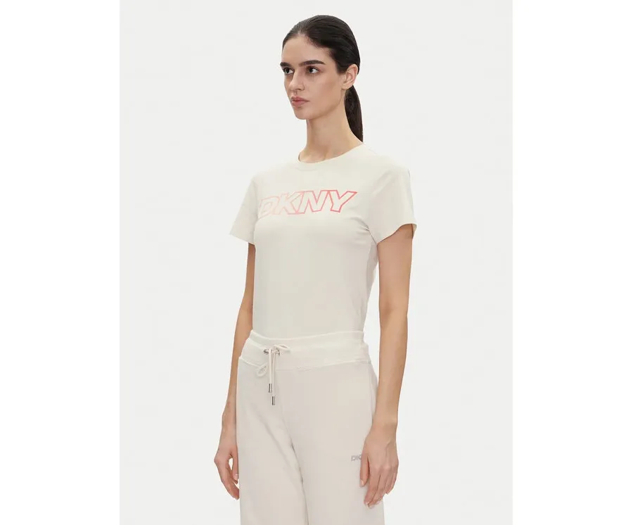 obrazek 1 DKNY Sport T-Shirt DP5T1193 Beżowy Regular Fit
