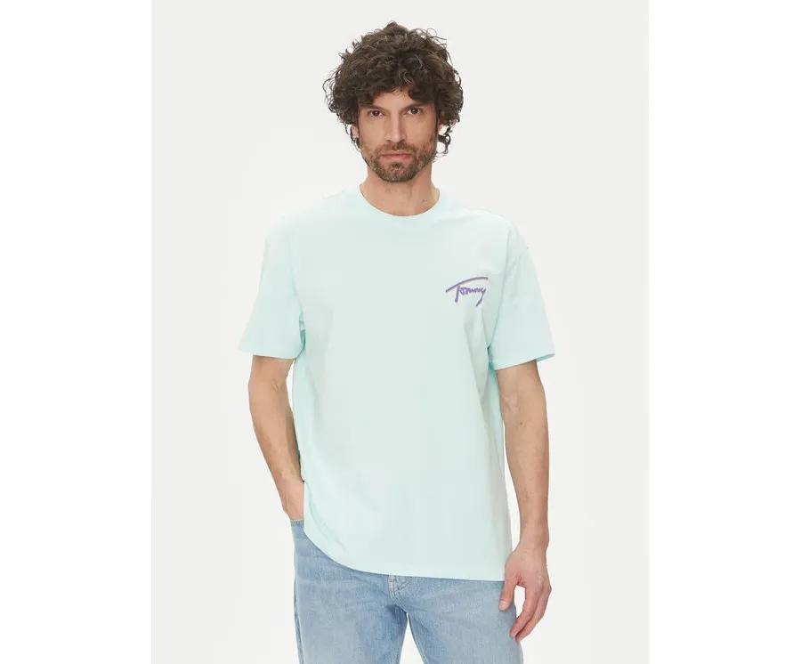 obrazek 1 Tommy Jeans T-Shirt Faded Graphic DM0DM20768 Zielony Relaxed Fit