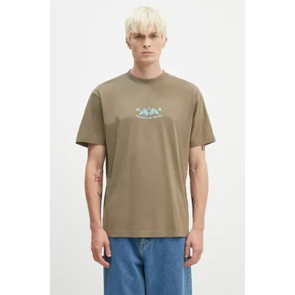 Zdjęcie Marcelo Burlon t-shirt bawełniany Vintage Logo Basic Tee męski kolor zielony z nadrukiem CMAA056F24JER0066E4D