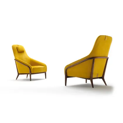 Zdjęcie Wyjątkowy fotel z wysokim oparciem - design prosto z Włoch - Ulivi Salotti